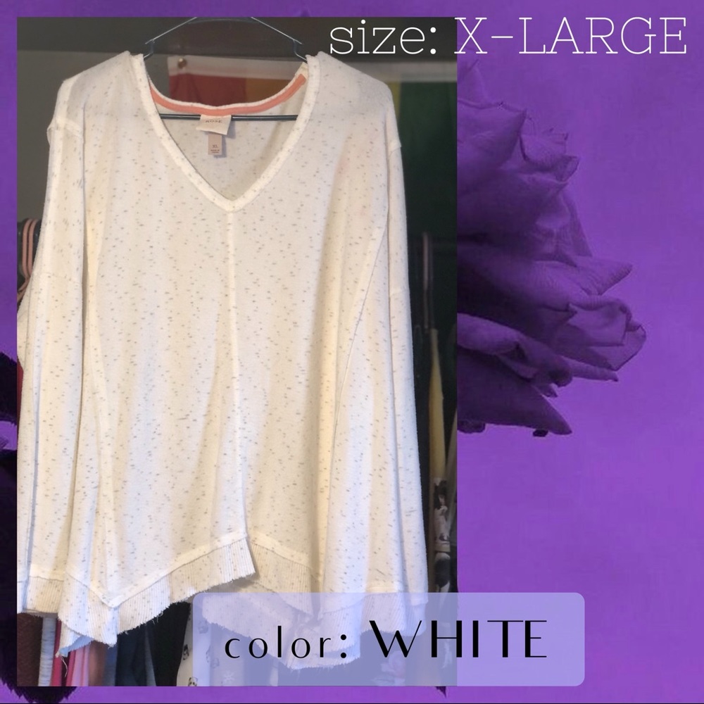 ROSE White Sweater